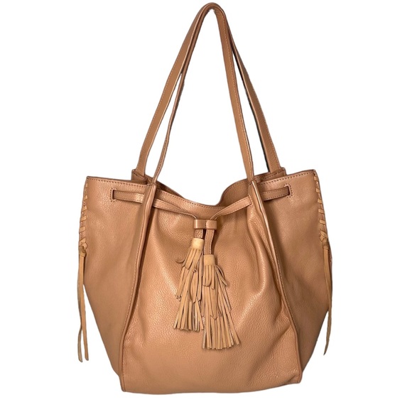 Lucky Brand Handbags - Lucky Brand Numa Tote Bag Purse Blush Pink Leather Handbag Satchel Tassels Hobo